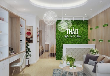 Thiết kế spa Thảo quận Tân Phú đẹp mắt